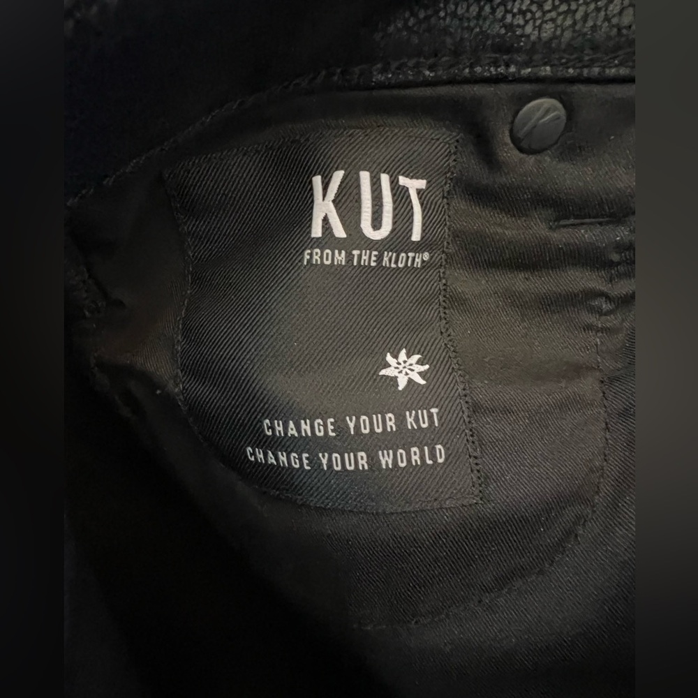 Kut From the Kloth brand women’s faux leather pants m. Style Mia size M black - Picture 5 of 7